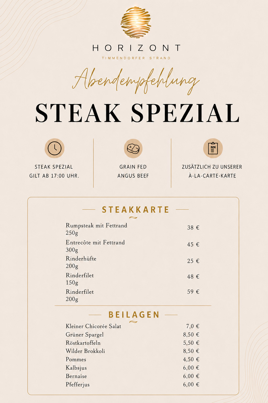 Speisekarte Seite 1 Speisekarte